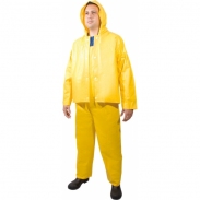 IMPERMEABLE CONJUNTO DE 2 PIEZAS. AMARILLO.