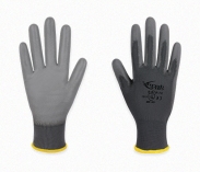 GUANTE DE NYLON CON POLIURETANO GRIS