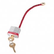 CANDADO CON CABLE PARA BLOQUEO DE BREAKERS Y DISYUNTORES MODELO 7C5RED MASTER LOCK