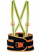 SOPORTE SACROLUMBAR MALLA ELASTICA TIRANTES ALTA VISIBILIDAD REFL